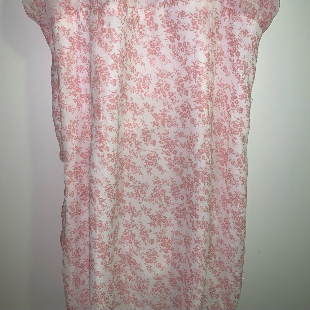 Pincess Polly Ivy Hollow Mini Dress White/Pink - US 2 / Pink - Picture 4 of 9